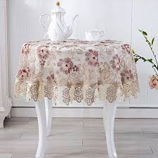 Lace Tablecloth Fabric Round Small Table Cloth Organdy Table Cloth Tablecloth Bedside Tables Covered With Towel Continental Lace Table Table Style Table Linens