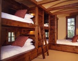 like the crisp white linens with the woods bunk beds built in built in bunks sleeping nook