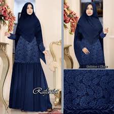 Model Baju Gamis Brokat Buat Orang Gemuk Hijab Fashion Model Style