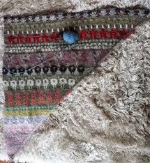 Fair Isle Update De Oland Shawl Breien Eerlijke Eilanden Retro