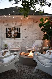 Gorgeous Classico Limewash On The Brick Setting The Stage For A Relaxing Outdoor Patio By Kindredvintage Available At Ho Patio Backyard Outdoor Living Space