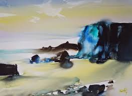 Port Blanc Hivernal Aquarell