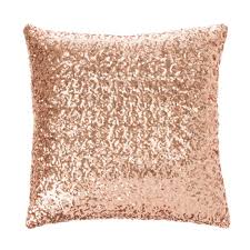 Rose Gold Sequin Pillow Sequin Throw Pillows Gold Throw Pillows Rose Gold Throw Pillows