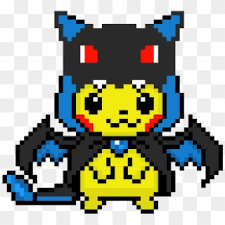 Master Ball Pikachu With Charizard Pixel Art Pikachu Costume Hd Png Download 570x600 1610881 Pngfind Pokémon pikachu, also known as pocket pikachu (ポケットピカチュウ) in japan, is a series of portable pokémon digital pets featuring the famous yellow electric the second release, pokémon pikachu 2 gs, was available in clear and silver casing with a color display featuring more animations.