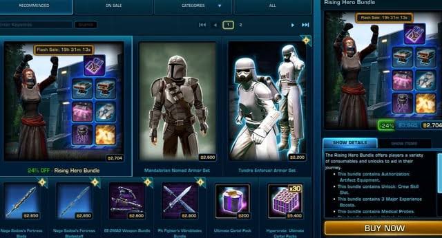 Flash Sale for June 13th, 2026: Rising Hero Bundle, 2704CCs : r/swtor