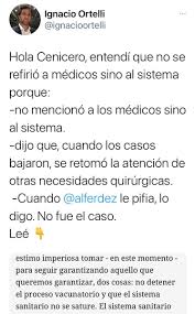 Argentine president alberto fernandez has been vaccinated against the coronavirus using the sputnik v vaccine, an official confirmed on thursday. Alberto Fernandez On Twitter El Periodista Ignacioortelli Ha Interpretado El Sentido De Mis Palabras Y Contradijo Las Quejas Malintencionadas Que Se Me Hacian Valoro Su Honestidad Intelectual Porque Esa Interpretacion Viene De