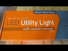 Motion Sensing Programable Led Shop Light From Costco Youtube