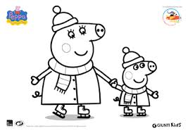 Raccolta di disegni da stampare e colorare peppa pig. Peppa Pig Disegni Da Colorare Peppa Pig Sui Pattini