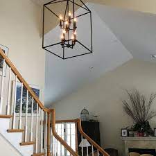 This 8 Light Hall Foyer Pendant In Blacksmith Enhances The Beauty Of Your Home With Ample Light Foyer Pendant Lighting Entryway Light Fixtures Foyer Lighting