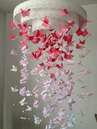 Maybe you would like to learn more about one of these? Paper Lace Chandelier Monarch Butterfly Mobile Pink And White Mix Made To Order Butterfly Mobile Paper Lace Diy Paper Butterfly