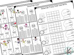 Use these tens and ones worksheets to help teach your students to count groups of ones, tens, and hundreds. Free Snowman Place Value Worksheets