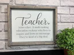 Teacher Definition Sign Teacher Gift Wooden Sign For Etsy Teacher Graduation Gifts Teacher Gifts Diy Teacher Gifts