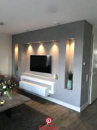Betonlook Tv Wand Betonlook Tv Wand Tv Wall Design Tv Wall Decor Tv Room Design