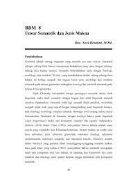 Syarat komunikasi, gramatikal dan sintaksis. Semantik Bahasa Indonesia Bbm 8 Direktori File Upi