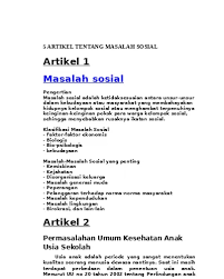 Dasar langit terbuka dan dunia tanpa sempadan memberi kesan yang negatif kepada remaja. Artikel Masalah Sosial Rasanya