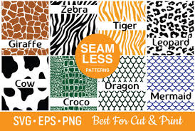 Just click on the picture of the pattern you are interested in and it some of the patterns are jpegs that you can just pull off to your desktop and others are pdf's that you can download. Animal Skin Patterns Graphic By Olimpdesign Creative Fabrica