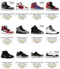 air jordan chart