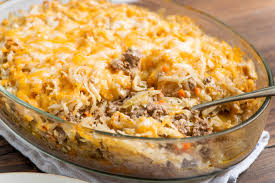 Cheesy Ground Beef And Hash Brown Casserole Recipe The Mom 100