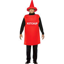 Ketchup Adult Halloween Costume One Size