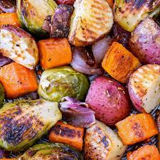 Separate the red onion quarters into pieces, and add them to the mixture. How To Roast Vegetables Easy Recipe Hello Little Home