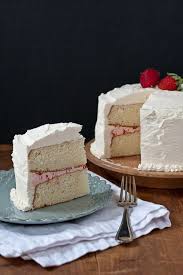 Ive asked her what kinds of flavors she likes, and heres her response:still thinking about cakes! White Cake With Strawberry Filling And Buttercream Frosting Strawberry Cake Filling Strawberry Cakes Cake Flavors