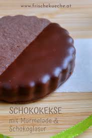 Schokokekse Mit Marmelade Und Schokoglasur Rezept Rezept Kekse Kekse Backen Rezept Schokokekse