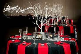 Silver Wedding Manzanita Trees Pip Arizona Red Wedding Decorations Red Table Settings Wedding Table