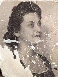 My beautiful mother in her engagement photo in 1954 and her now at the age  of 89.￼