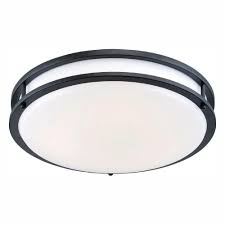 Envirolite 10 In Oil Rubbed Bronze White Low Profile Led Ceiling Light Ev1410l30 34 The Home Depot Led Ceiling Lights Ceiling Lights Led Ceiling