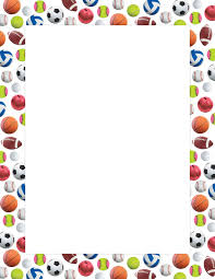 You can find more free borders for word in our search box. Sports Ball Border Poster Sports Balls Sports Theme Classroom Writing Paper