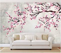 Browse 199 photos of cherry blossom wallpaper. Wall26 Large Wall Mural Watercolor Style Ink Painting Pink Cherry Blossom On Vintage Wall Background Self Adhesive Vinyl Wallpaper Removable Modern Wall Decor 100x144 Inches Amazon Co Uk Kitchen Home