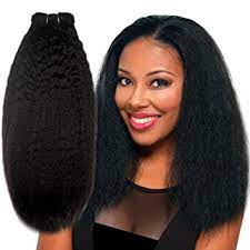 See more ideas about natural hair styles, hair, hair styles. Amazon Com Rosyqueenhair Natural Black 1b Kinky Straight Coarse Yaki Human Hair Clip In Hair Extensions Beauty