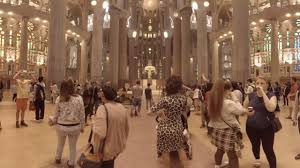 The completion of the interior and consecration was a great moment for barcelona. 360 Video La Sagrada Familia Interior Barcelona Spain Youtube