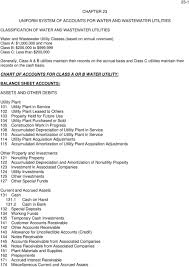 Uniform System Of Accounts For Water And Wastewater