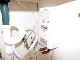electric tankless water heaters in a