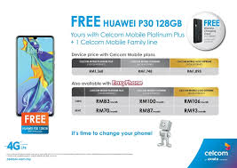 Easy comparison of phone prices in malaysia with celcom choose the best travel credit cards in malaysia and get free access to klia lounge. Huawei P30 128gb With Celcom Postpaid Plans