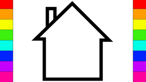 Coloring pages of homes for all sorts of creatures. Learn Colors For Kids With Easy House Drawing Coloring Pages Simple House Drawing Easy Drawings House Drawing