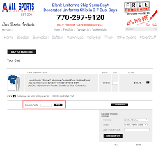 Search allsports coupon codes on your browser and from the listed coupons pick a suitable deal, copy the coupon code and paste it at the particular object checkout on the allsports website. All Sports Uniforms Promo Codes February 2021 45 Off W Allsportsuniforms Net Coupons
