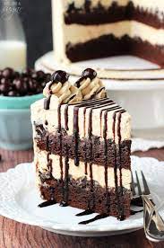 Mocha Brownie Ice Cream Cake The Best Homemade Ice Cream Cake Recipe Receta Comidas Dulces Postres Divertidos Recetas Faciles Postres