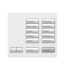 Configuration when configured, the lutron integration will automatically discover the rooms and their associated switches/dimmers as configured by the radiora 2 software from lutron. Lutron Radiora2 10 Button Tabletop Keypad Snow White
