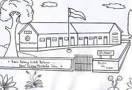 Apalagi bila buah hati diberi dengan gambar mewarnai yang paling dia sukai, semisalnya saja mewarnai gambar sekolah dan masih banyak lagi media gambar mewarnai yang ada. 20 Ide Mewarnai Sekolahan Sd Meen On Llife
