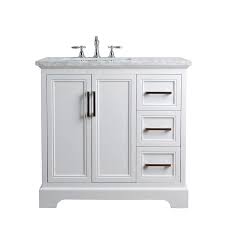 In these page, we also have variety of images available. Stufurhome 36 In White Undermount Single Sink Bathroom Vanity With Carrara White Natural Marble Top In The Bathroom Vanities With Tops Department At Lowes Com