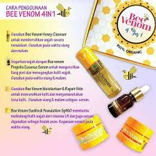 Manuka doctor skincare with manuka honey and purified bee venom. Original Hq Bee Venom Gold Skincare 4 In 1 Shopee Malaysia