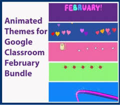5 Animated Headers To Decorate Your Google Classroom For February Bundle Includes A Valentine S Day Theme Easy Google Classroom Classroom Distance Learning