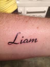 Thoroughly enjoyed liam, what a great addition to the brothers ink tattoo series. Liam Name Tattoo Name Tattoo Liam Tattoos Tattoos Name Tattoos Elegant Tattoos