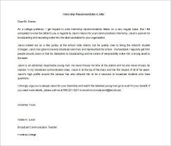 Awesome How To Write A Recommendation Letter For Student Internship And Description In 2020 Letter Of Recommendation Reference Letter College Recommendation Letter