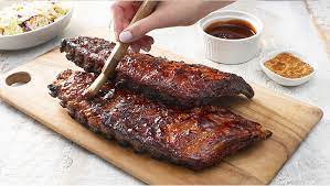 Oven Braised Maple Bbq Ribs Better Than Bouillon Recipe Bbq Ribs Recipes Slow Baked Ribs