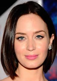 Emily Blunt Bob Blunt Hair Sleek Short Hair Short Hair Styles