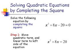 Solve by completing the square worksheet. Solve Quadratic Equation By Completing The Square Solver Tessshebaylo
