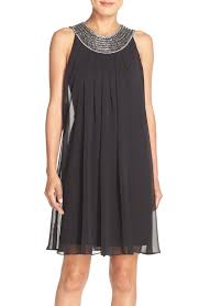 Vince Camuto Embellished Chiffon Swing Dress Nordstrom Maxi Dress Cocktail Embellished Chiffon Dresses